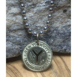 NYC 1970s & 1980s New York City Subway Token Pendant on Stainless Steel Chain🔗